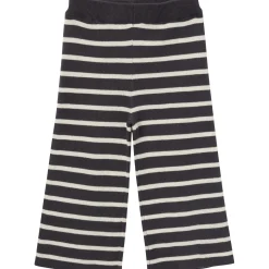 Womens Ivory Stripe Sweater Knit Pants
