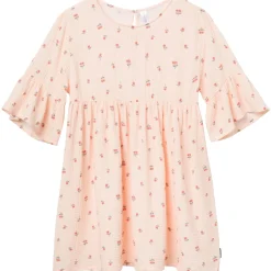 Womens Light Pink Daisies Gauze Dress