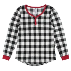 Women’s 2-Piece Hacci Buffalo Plaid Pajama Set