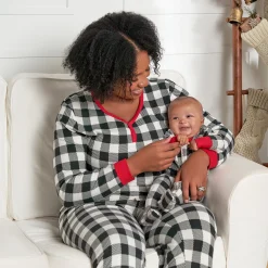 Women’s 2-Piece Hacci Buffalo Plaid Pajama Set