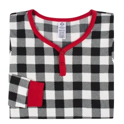 Women’s 2-Piece Hacci Buffalo Plaid Pajama Set