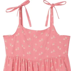 Womens Pink Raspberries Gauze Dress