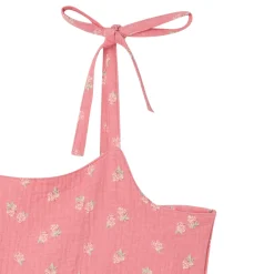 Womens Pink Raspberries Gauze Dress